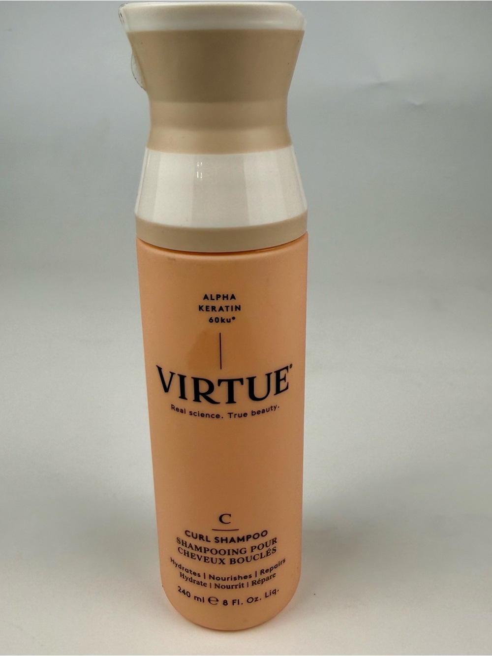 Virtue Curl Shampoo 8oz 240ml Sulfate-Free Curly Hair Cleanser NWOB